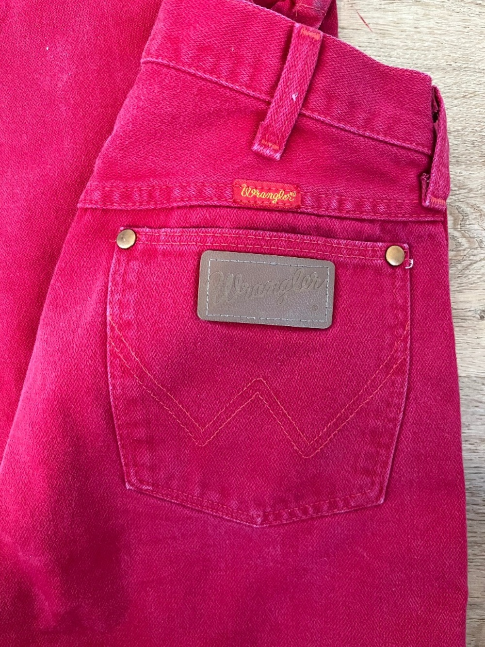 Made in the USA Vintage Red Wranglers Cowboy Cut